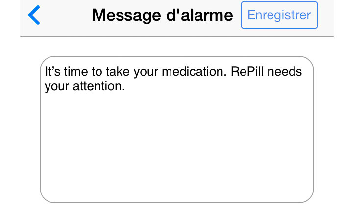 1 Message d'alerte